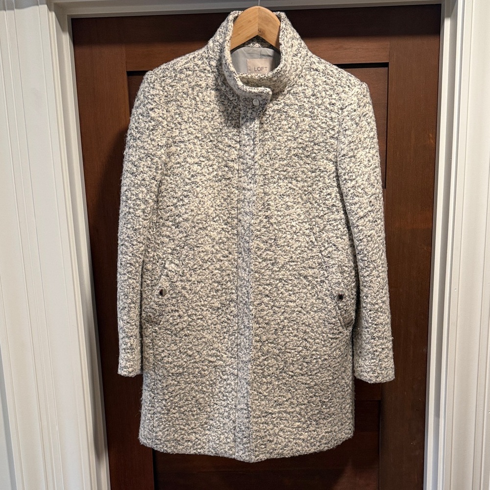 LOFT Boucle Wool Blend Coat